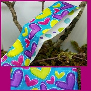 BUNDLE TO SAVE!  Bright Hearts Ribbon Keychain